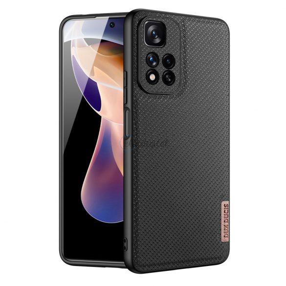 Husa Dux Ducis Fino husa acoperita cu nailon Xiaomi Redmi Note 11 Pro+ 5G (China) / 11 Pro 5G (China) / Mi11i HyperCharge / Poco X4 NFC 5G negru