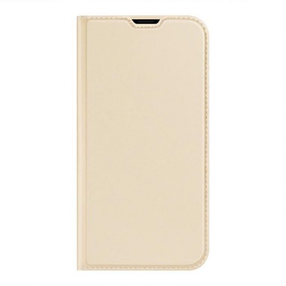 Husa tip Bookcase Dux Ducis Skin Pro pentru iPhone 13 Pro Max auriu