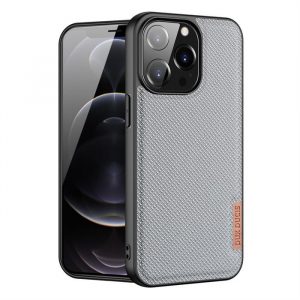 Dux Ducis Fino husă acoperit cu material de nylon pentru iPhone 13 Pro albastru