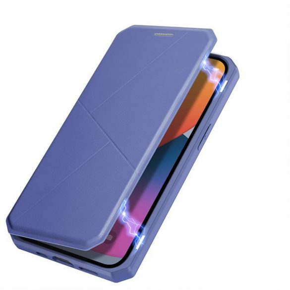 Husa tip Bookcase DUX DUCIS Skin X pentru iPhone 13 Pro albastra