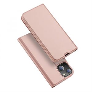 Dux Ducis Skin Pro Husă tip bibliotecă pentru iPhone 13 mini roz