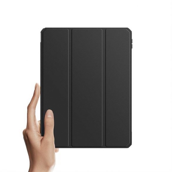 Dux Ducis Toby blindat dur Smart Husă pentru iPad Air 2020 cu un suport pentru Apple Pencil negru