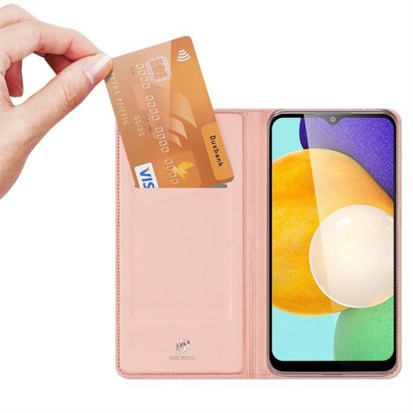 Husă tip bibliotecă Dux Ducis Skin Pro pentru Samsung Galaxy A03s roz