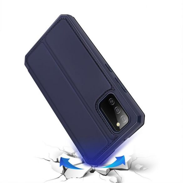 DUX DUCIS Skin XHusătip bibliotecă pentru Samsung Galaxy A02s EU albastru