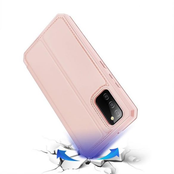 DUX DUCIS Skin XHusătip bibliotecă pentru Samsung Galaxy A02s EU roz