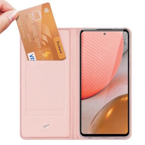 DUX DUCIS Skin Pro Husă tip bibliotecă pentru Samsung Galaxy A72 4G roz