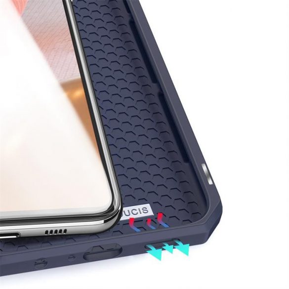 DUX DUCIS Skin XHusătip bibliotecă pentru Samsung Galaxy A72 4G albastru