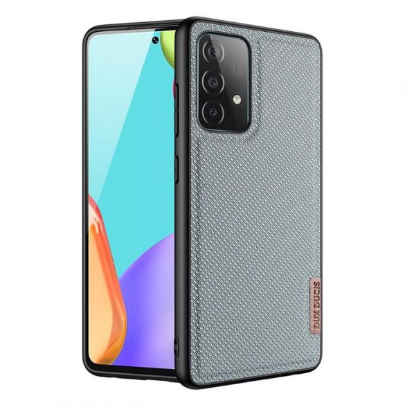 Husă Dux Ducis Fino acoperită cu material nailon pentru Samsung Galaxy A72 4G albastru