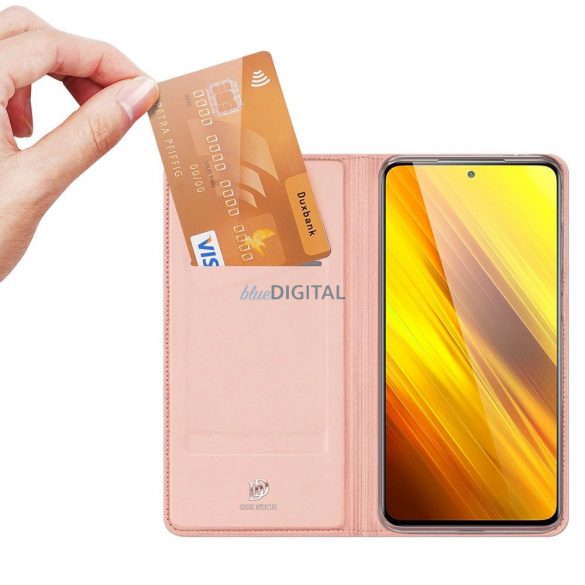 Dux Ducis Skin Pro caz carte Xiaomi Poco X3 NFC/Poco X3 Pro - roz