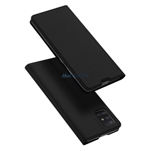 Carnet Dux Ducis Skin Pro pentru Samsung Galaxy A71 - negru