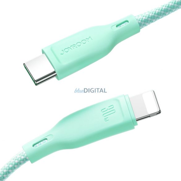 Joyroom Multi-Color Series SA34-CC3 Cablu USB-C / USB-C 60W Transfer rapid 1m - Roz