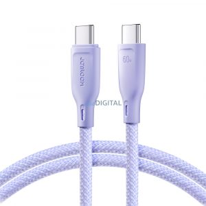 Joyroom Multi-Color Series SA34-CC3 Cablu USB-C / USB-C 60W Transfer rapid 1m - Violet