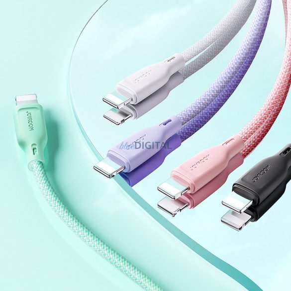 Joyroom Multi-Color Series SA34-CC3 Cablu USB-C / USB-C 60W Transfer rapid 1m - Violet