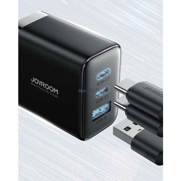 Joyroom JR-TCF10 încărcător rapid 2x USB-C USB-A 32W - negru