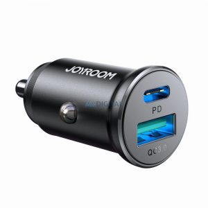 Mini încărcător auto Joyroom JR-CCN05 30W USB-A USB-C - negru