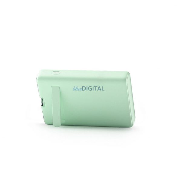 Powerbank Joyroom JR-PBM01 magnetic 10000mAh 20W cu suport + cablu Lightning - USB-C - verde