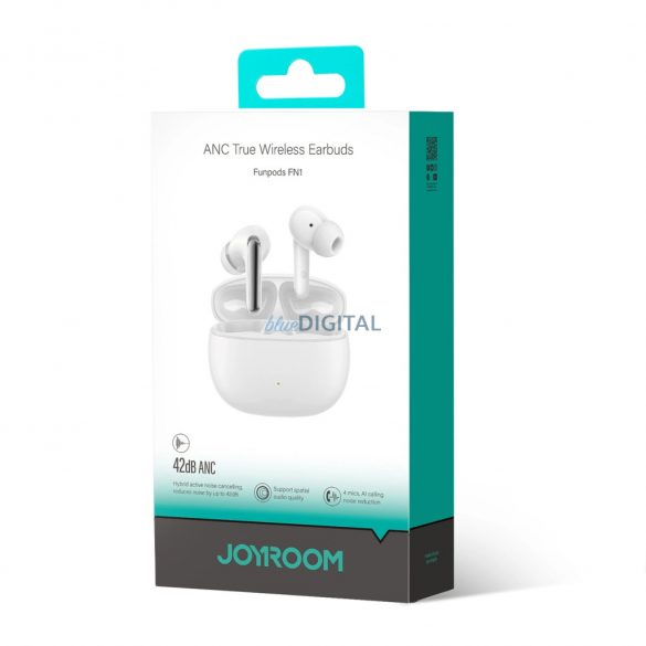 Joyroom JR-FN1 TWS Căști fără fir Bluetooth 5.4 ANC, ENC - alb