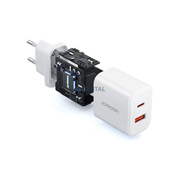 EU Joyroom JR-TCF05 20W USB-A încărcător USB-C + cablu USB-C - alb