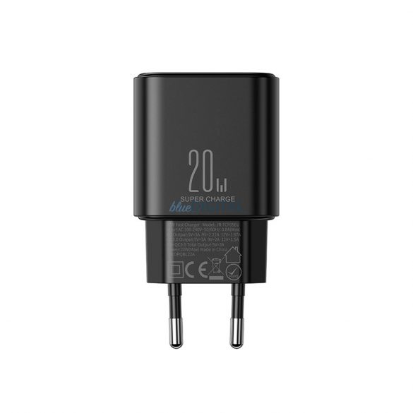 Ładowarka EU Joyroom JR-TCF05 20W USB-A USB-C + cablu USB-C - czarna