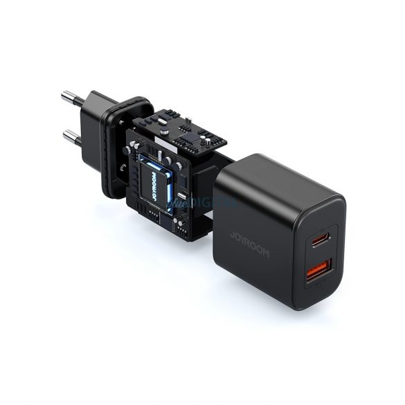 Ładowarka EU Joyroom JR-TCF05 20W USB-A USB-C + cablu USB-C - czarna