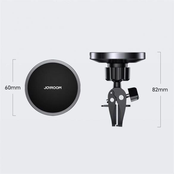 Joyroom JR-ZS240 Magnetic wireless MagSafe suport de încărcare pentru mașină negru