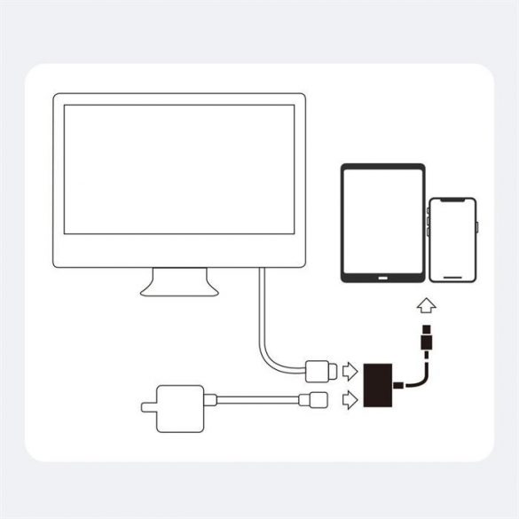 Joyroom S-H141 Lightning la adaptor HDMI - alb