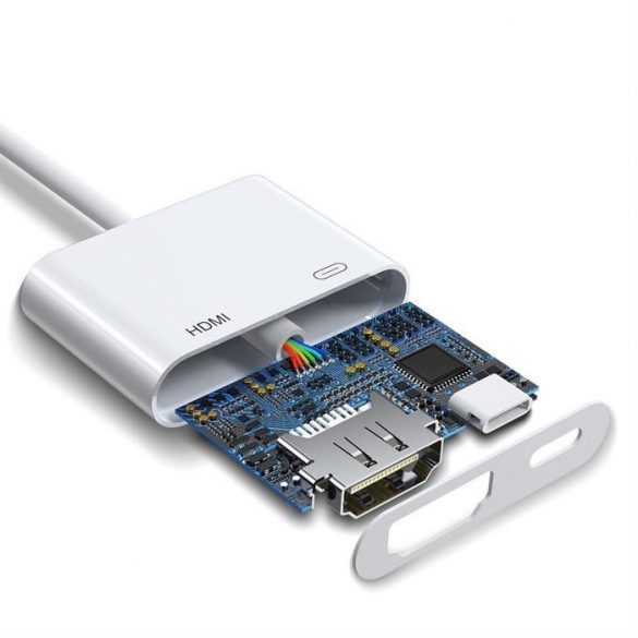 Joyroom S-H141 Lightning la adaptor HDMI - alb