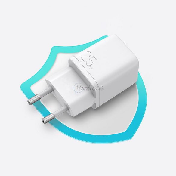 Încărcător rapid USB tip C Joyroom 25 W 3 W mufă UE Alb (L-P251)