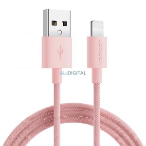 Cablu Joyroom S-2030M13 cu conectori Lightning și USB-A, 2 m lungime - roz