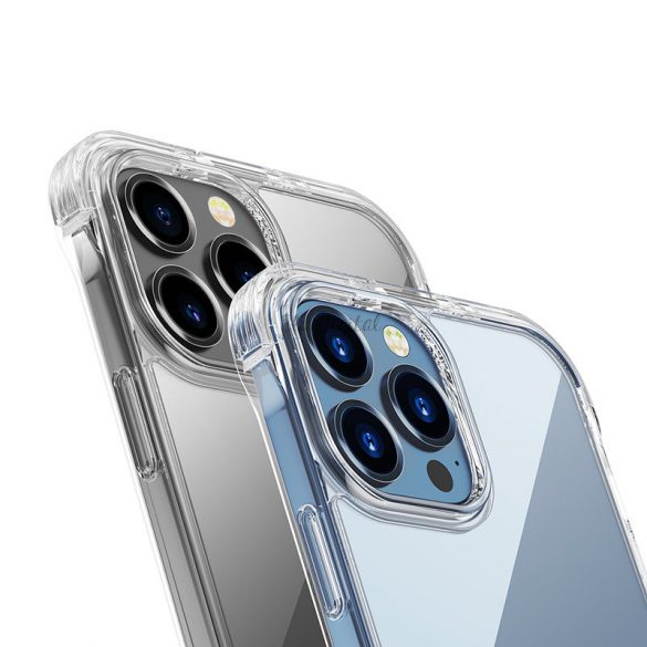 Husă magnetică Joyroom Defender pentru iPhone 13 Pro carcasă robustă cu cârlige suport transparent (compatibilă MagSafe)