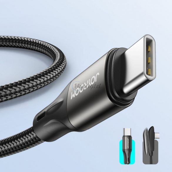 Cablu de încărcare rapidă / date Joyroom USB tip C - USB tip C PD 60W 2m negru (S-2030N1-60)