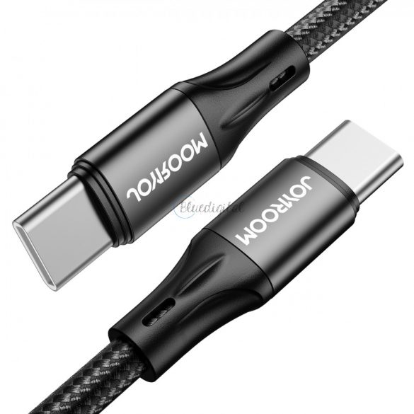 Cablu de încărcare rapidă / date Joyroom USB tip C - USB tip C PD 60W 2m negru (S-2030N1-60)