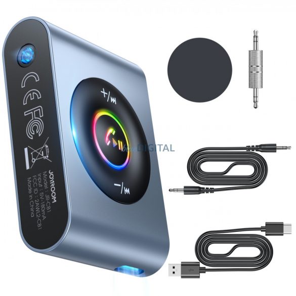 Joyroom auto Bluetooth 5.3 transmițător și kit mâini libere pentru portul AUX 3.5mm mini jack (JR-CB1)