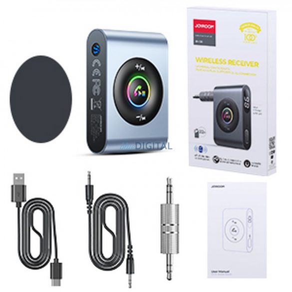 Joyroom auto Bluetooth 5.3 transmițător și kit mâini libere pentru portul AUX 3.5mm mini jack (JR-CB1)