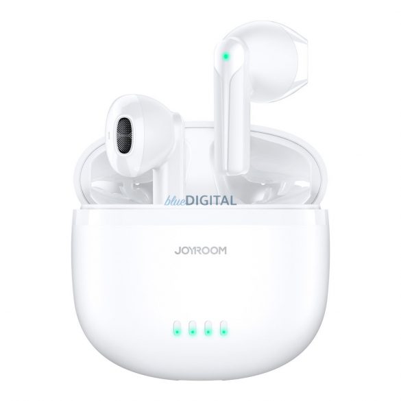 Joyroom TWS căști fără fir ENC impermeabil IPX4 Bluetooth 5.3 alb (JR-TL11)