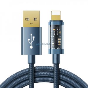 Joyroom Cablu USB - Lightning pentru încărcare / transmitere de date 2.4A 20W 1.2m albastru (S-UL012A12)