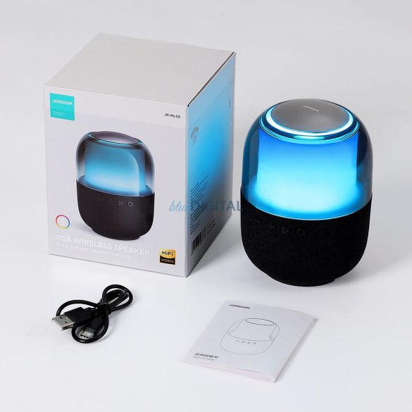 Difuzor Bluetooth 5.3 RGB fără fir Joyroom negru (JR-ML05)