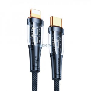 Cablu de încărcare rapidă Joyroom cu comutator inteligent USB-C - Lightning 20W 1,2 m negru (S-CL020A3)