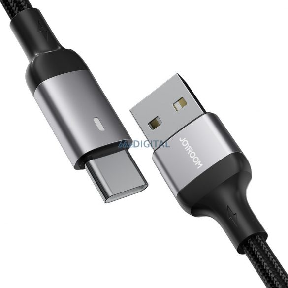 Cablu USB Joyroom - USB C 3A pentru încărcare rapidă și transfer de date Seria A10 1,2 m negru (S-UC027A10)