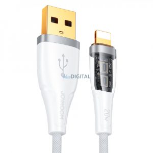 Cablu de încărcare rapidă Joyroom cu comutator inteligent USB-A - Lightning 2,4A 1,2m alb (S-UL012A3)