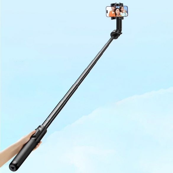 Selfie stick / stâlp telescopic cu suport și telecomandă Bluetooth 1,5 m Ugreen LP586 - negru