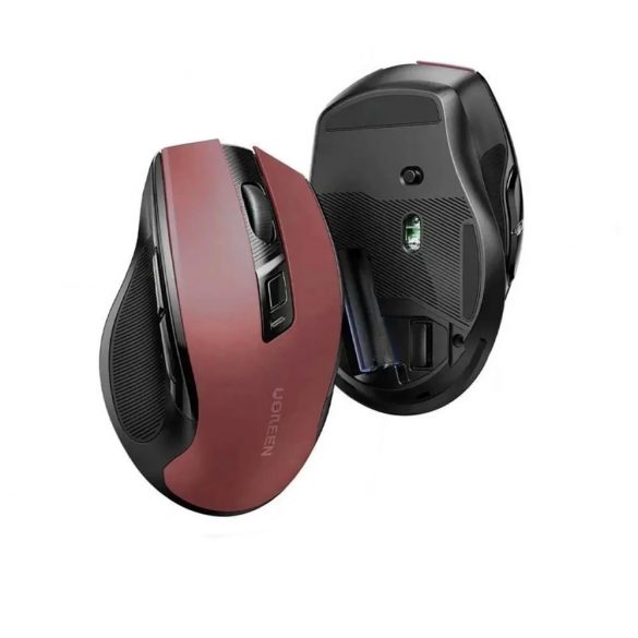 Mouse USB wireless optic Ugreen MU006 2,4 GHz 4000 DPI - roșu