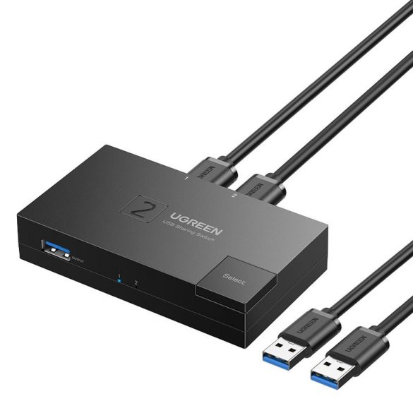 Comutator USB 3.0 comutator bidirecțional Ugreen CM618 - negru