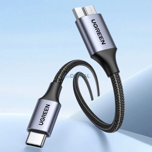 Cablu USB C / micro USB-B 3.0 Ugreen US565 5Gb/s 3A 0.5m - gri