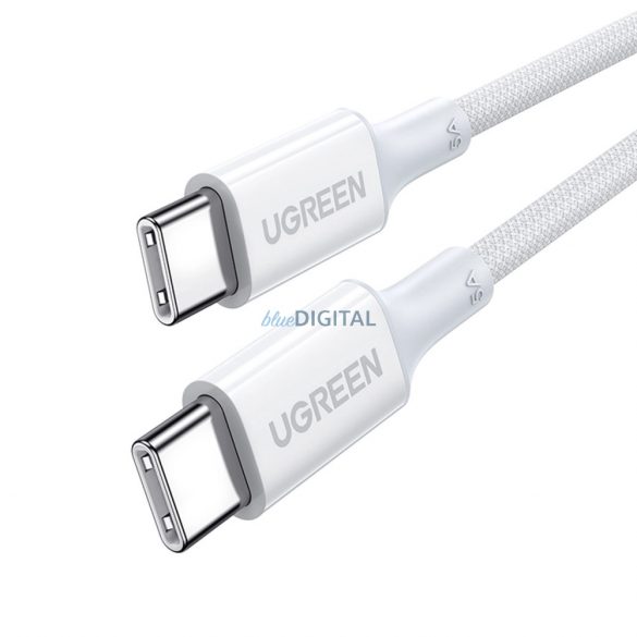 Cablu PD Ugreen US557 USB-C / USB-C 100W 1m - alb