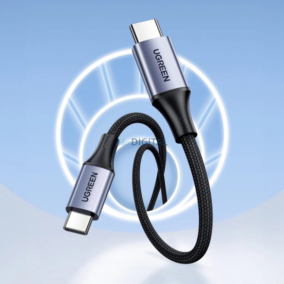 Cablu PD Ugreen US535 USB-C / USB-C 240W 5A 1m - gri