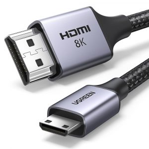 Cablu Ugreen HD163 15514 mini HDMI / HDMI 2.1 8K 1m - gri