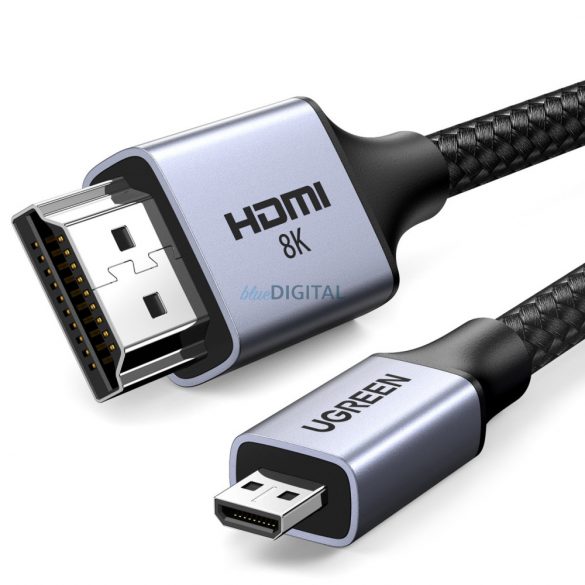 Cablu adaptor Micro HDMI - HDMI 2.1 8K 2m Ugreen HD164 - gri