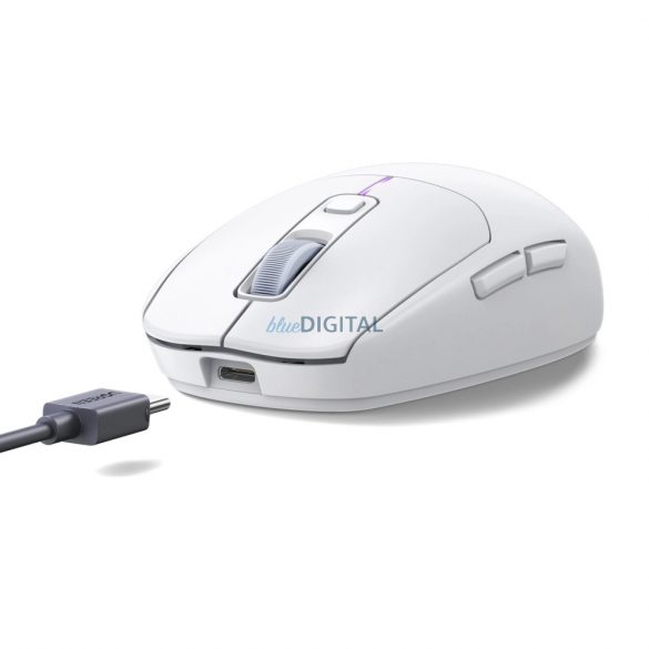 Mouse de computer Ugreen MU103 Bluetooth 5.0 / receptor USB 2.4GHz - alb