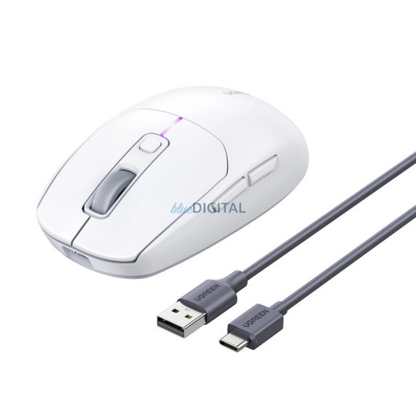 Mouse de computer Ugreen MU103 Bluetooth 5.0 / receptor USB 2.4GHz - alb